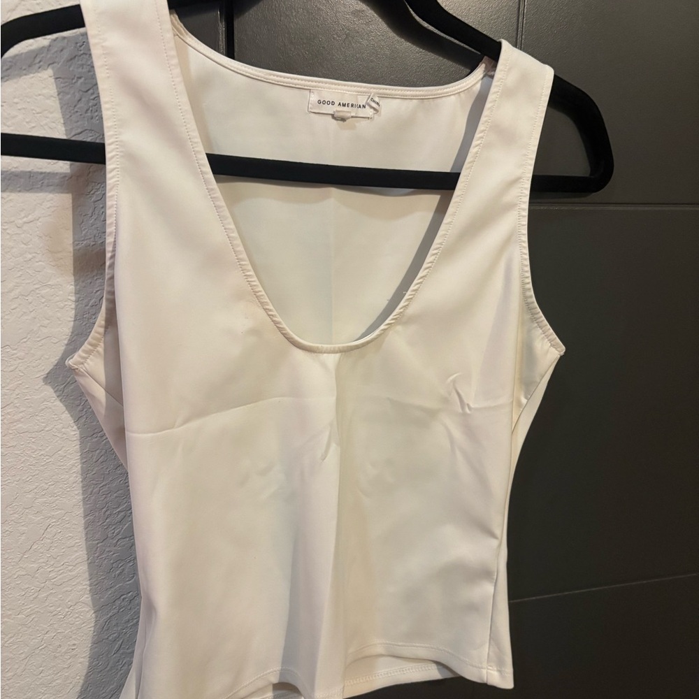 Good American Ivory Camisole Top